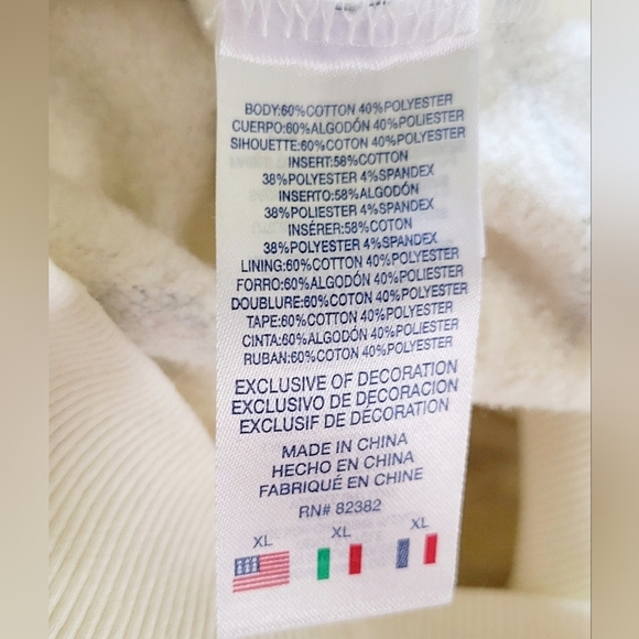 Champion Hoodie Youth Extra Large Logo All Over Print XL Sweatshirt NWOT - Picture 7 of 7